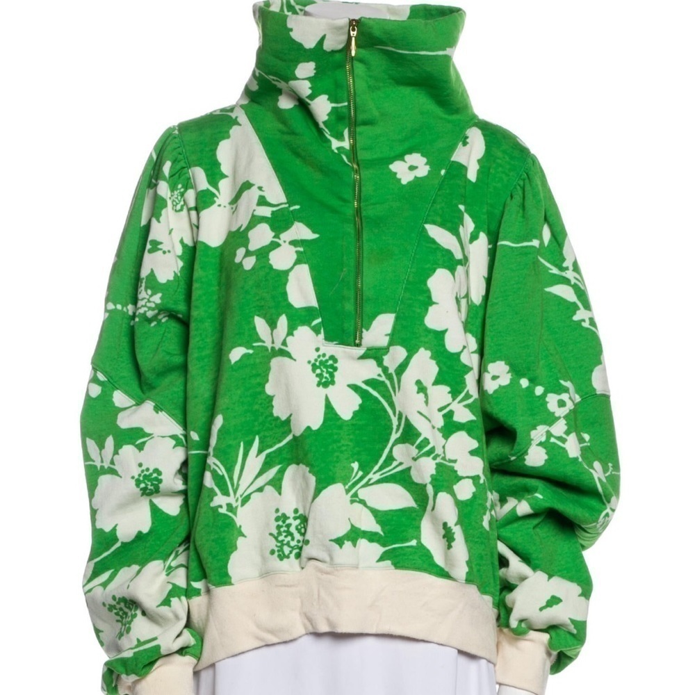 Selkie Floral Print Mock Neck Sweater size 10